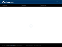 Tablet Screenshot of leisurepontoons.com